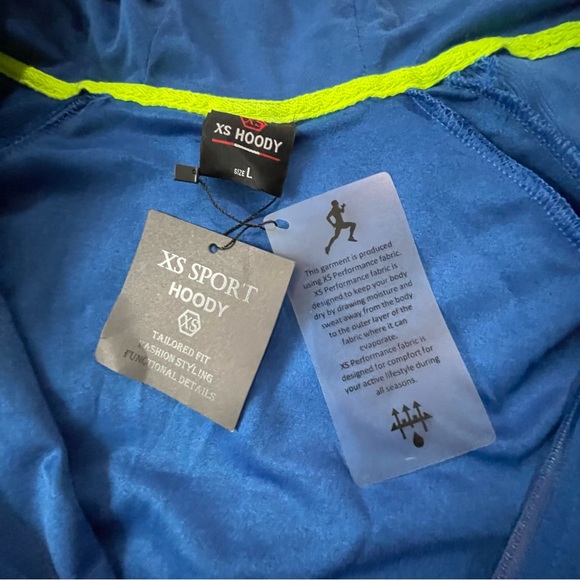 XS SPORT HOODY full zip hoodie size Large - Picture 3 of 15